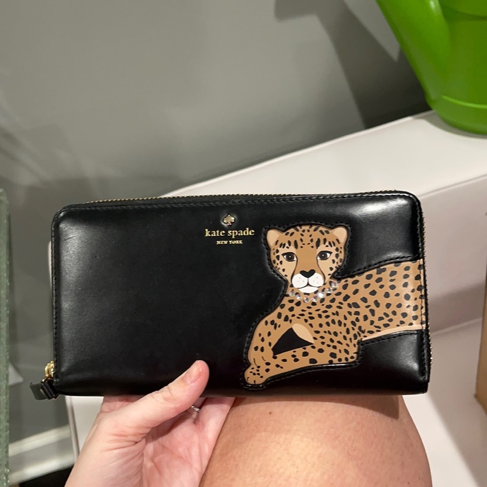 Kate spade cheetah wallet
